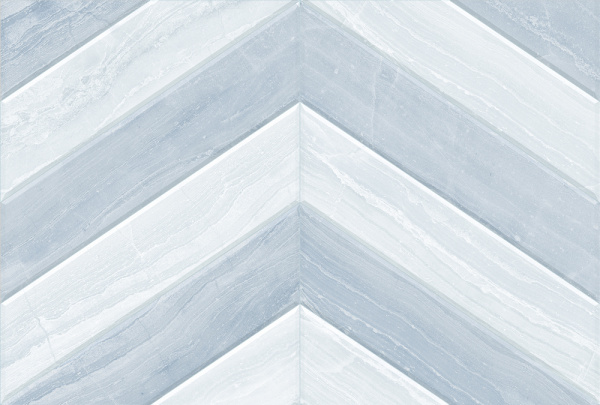 Керамическая плитка 400x270 голубой шеврон Global Tile Ars GT (10/720)