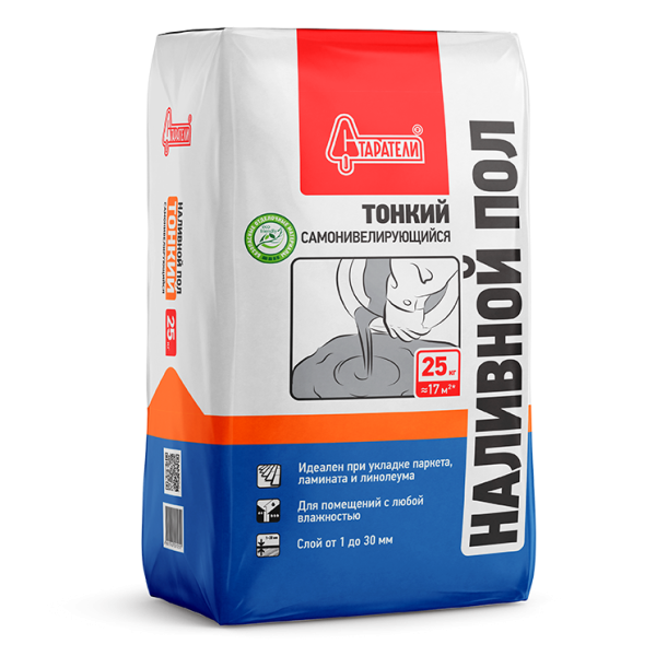 Наливной пол Старатели Тонкий ХБР (3-30 мм) 25 кг